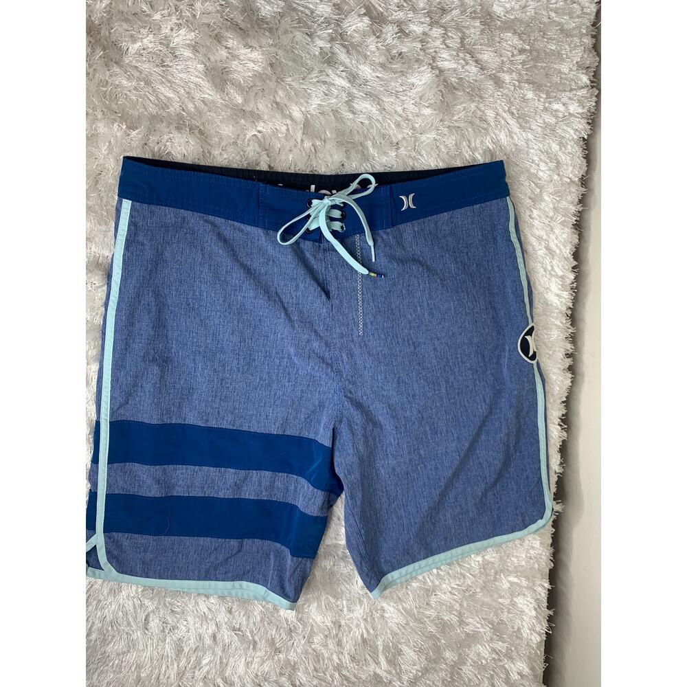 Hurley Block Party Phantom Heather 2 Boardshort 34  Blue
